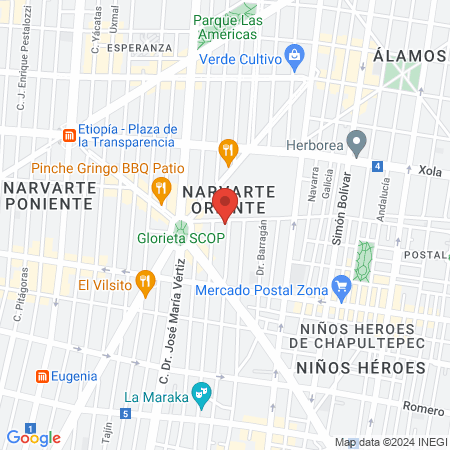 DeitaClinic Narvarte map