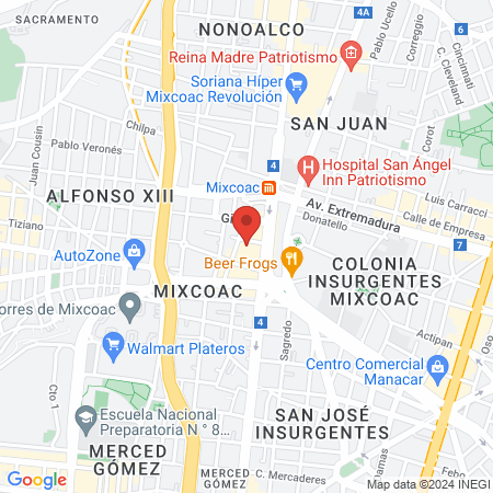 Rosalba Estética map