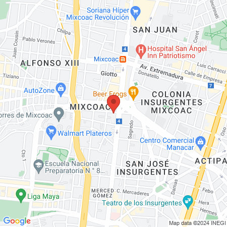 Cruz De La Vega Ernesto map