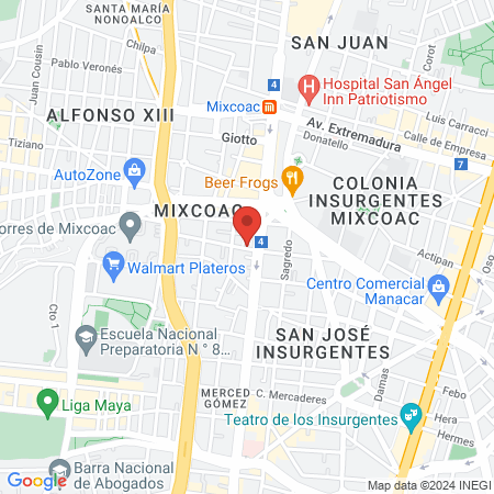 Gabinete de Radiología dental map