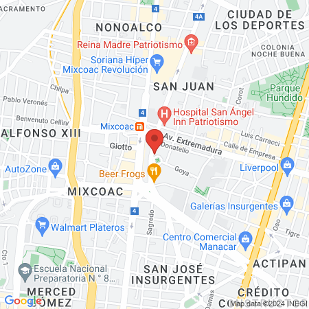 Asociación Dental Del DF map