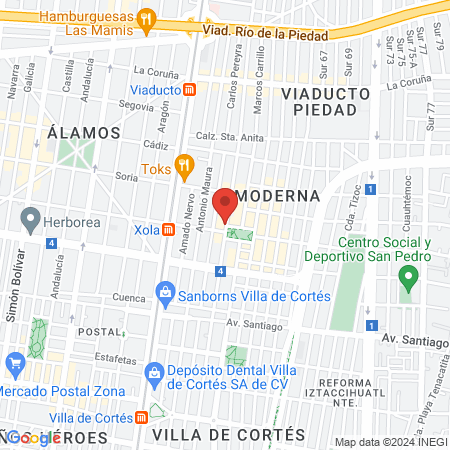 Valerie beauty salón map