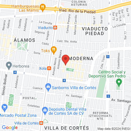 Cirujano dentista Alma Lina Palma Sevilla map