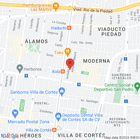 Doctor Federico Tirado Juárez map