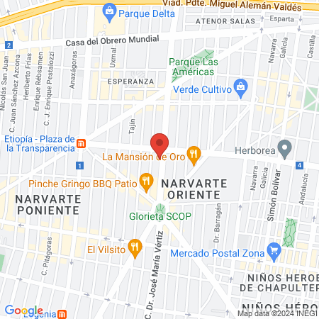 Instituto Profesional De Cosmetologia Betyderm map