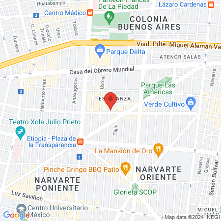 Azteca Dreadlocks map