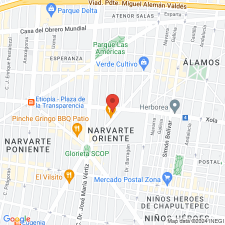 ADONIS CLÍNICA & SPA (Sucursal Narvarte) map