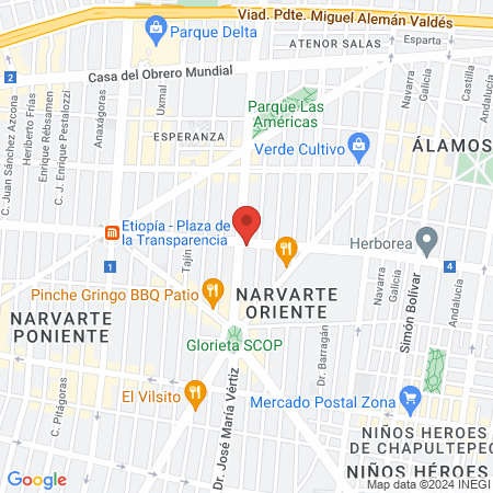 DENTINA. Espacio dental para tu salud bucal. map