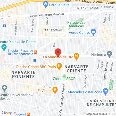 CURA Dental x Dr. Miguel Palacios map