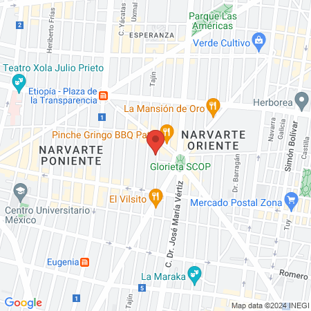 Doctora Martínez López de Llergo Catalina map