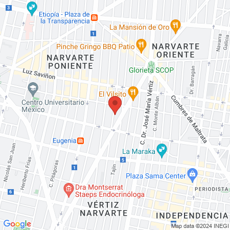 Hospital Univ Asilo Enfermera map