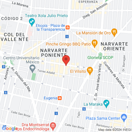 Atención dental especializada map
