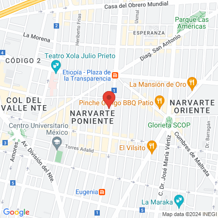 Dr. Israel Abraham González Puc, Internista map