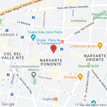 CONSULTORIO DE OFTALMOLOGIA map