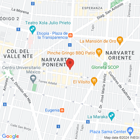 Hospital Veterinario Delta map