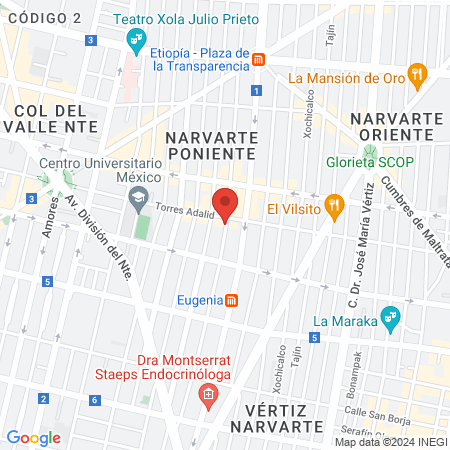 Hospital Veterinario Yaakunah map