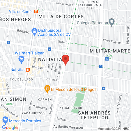 DR. Jorge Ponce Alarcón map