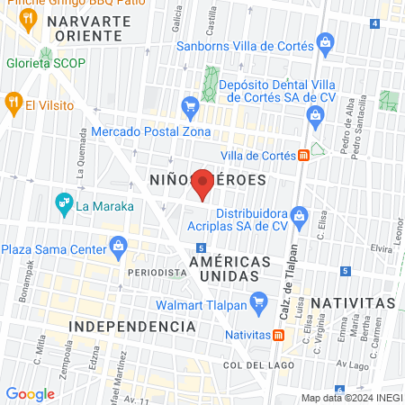 Hair World Salon Mexico map