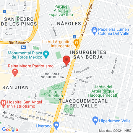 Cda Insurgentes map