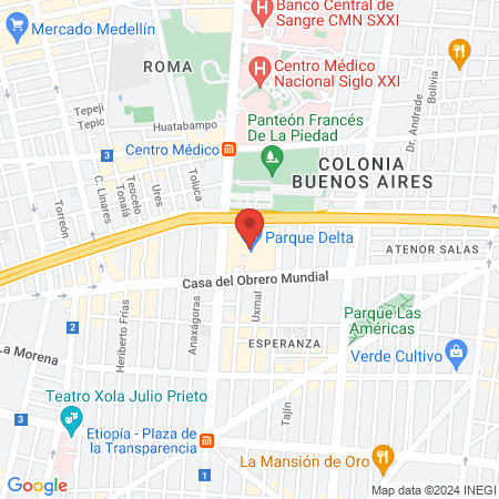 Hand Lab Liverpool Parque Delta map