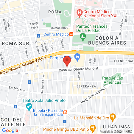 Dr. Rubén Oswaldo Silva Tinoco map