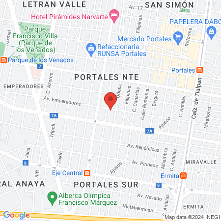 Sport Center Emperadores map