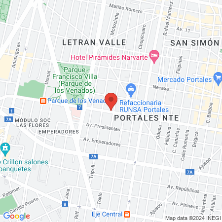 Consultorio dental White smile map