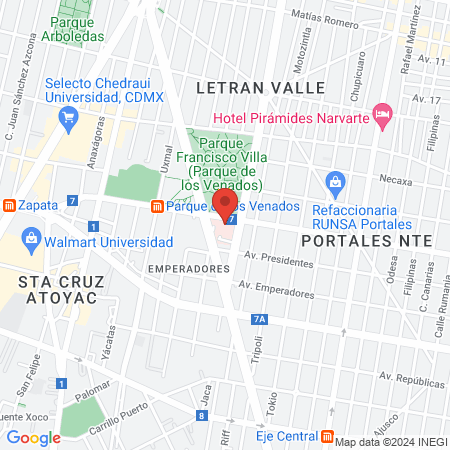 Hospital General de Zona 1A IMSS map