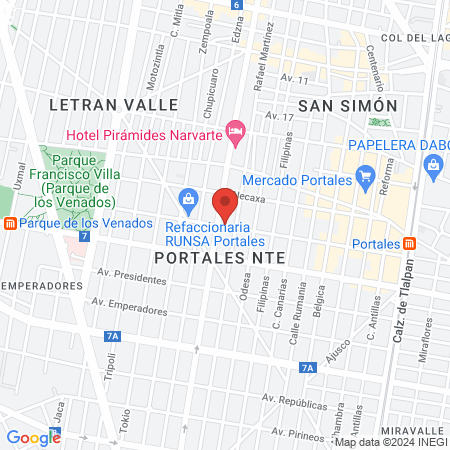 Servicios Veterinarios map