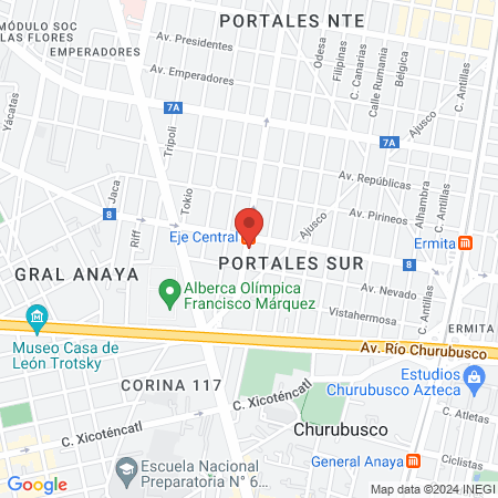 Doctora Fabiola Mendoza González map