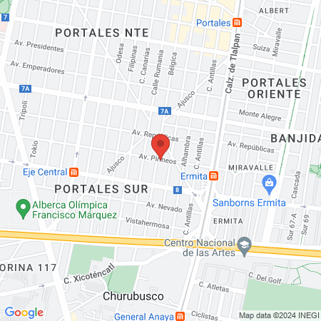 Centro de Especialidades Dentales Portales map