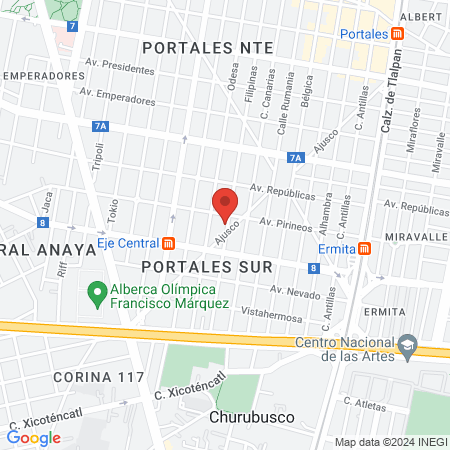 Evia Especialidades Consultorios Médicos map