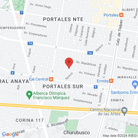 Dra. Francia Rivera Calix map