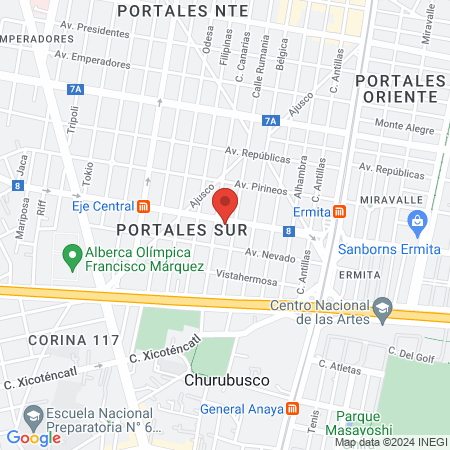 Colegio Mexicano de Posgraduados en Sexología AC map