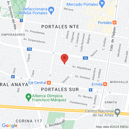 Sergio Galván Médico Cirujano map