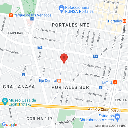 Clínica de Implantes Dentales map