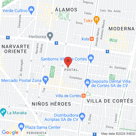 Estética D'Lane map