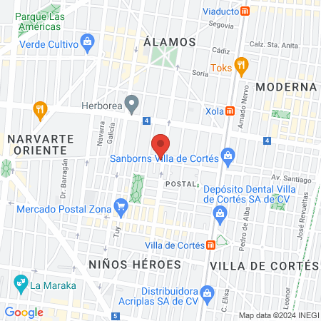 Dr. Oscar Alberto Pérez Peralta, Ortopedista map