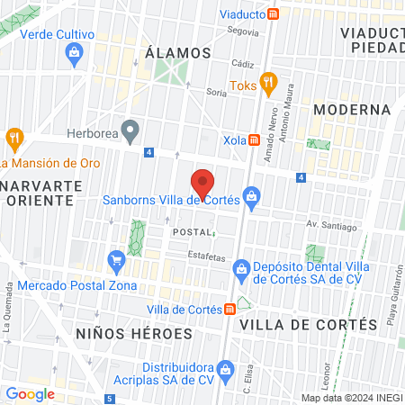 Centro de Encuentro Viviendo con Diabetes map