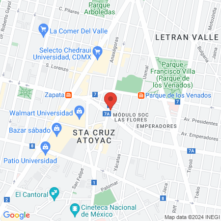 Hospital Suport Tecnologies map