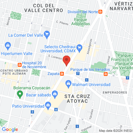 Sonrisas Forever (Del Valle) map