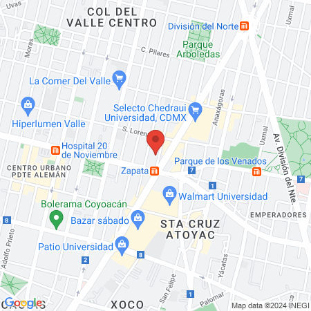 Clinica Dental Dr Carlos Bek map