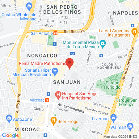 María Linda Patriotismo - Dermatología y Medicina Estética map