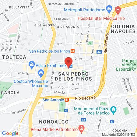 Vaciado Dental Romer map