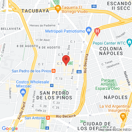 Ambulancias Alerta Medica Internacional SA de CV map