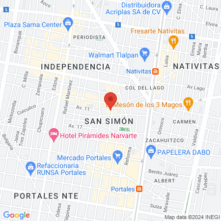 Estética Unisex Pilar map