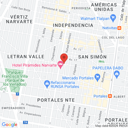 Consultorio de Especialidades Odontologicas. map