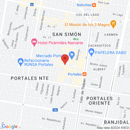 Dr. Porfirio Diaz Nuñez map