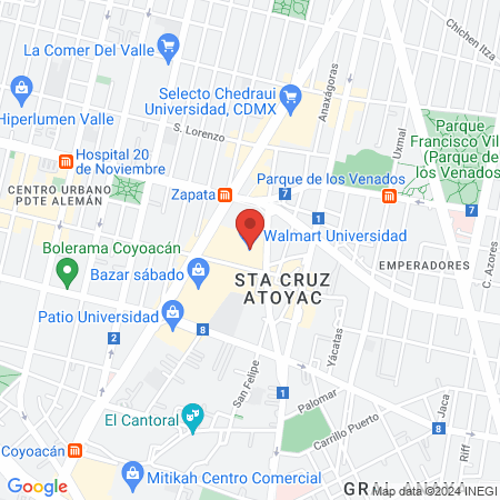 Nailkery Parroquia Salón De Uñas Manicure Pedicure / Dentro De Walmart Universidad map