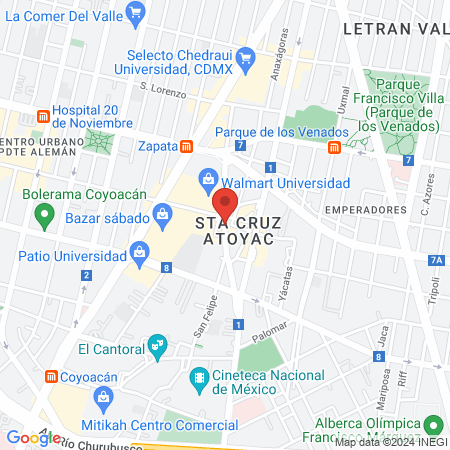 Consultorio Dental Dr. José Carlos Dergal Jacobo map